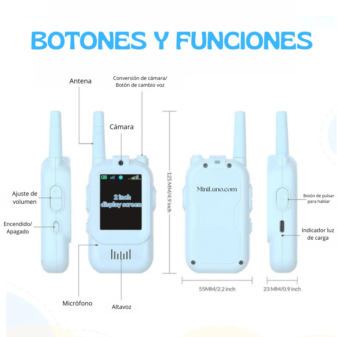 Walkie Talkie con Cámara