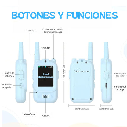 Walkie Talkie con Cámara